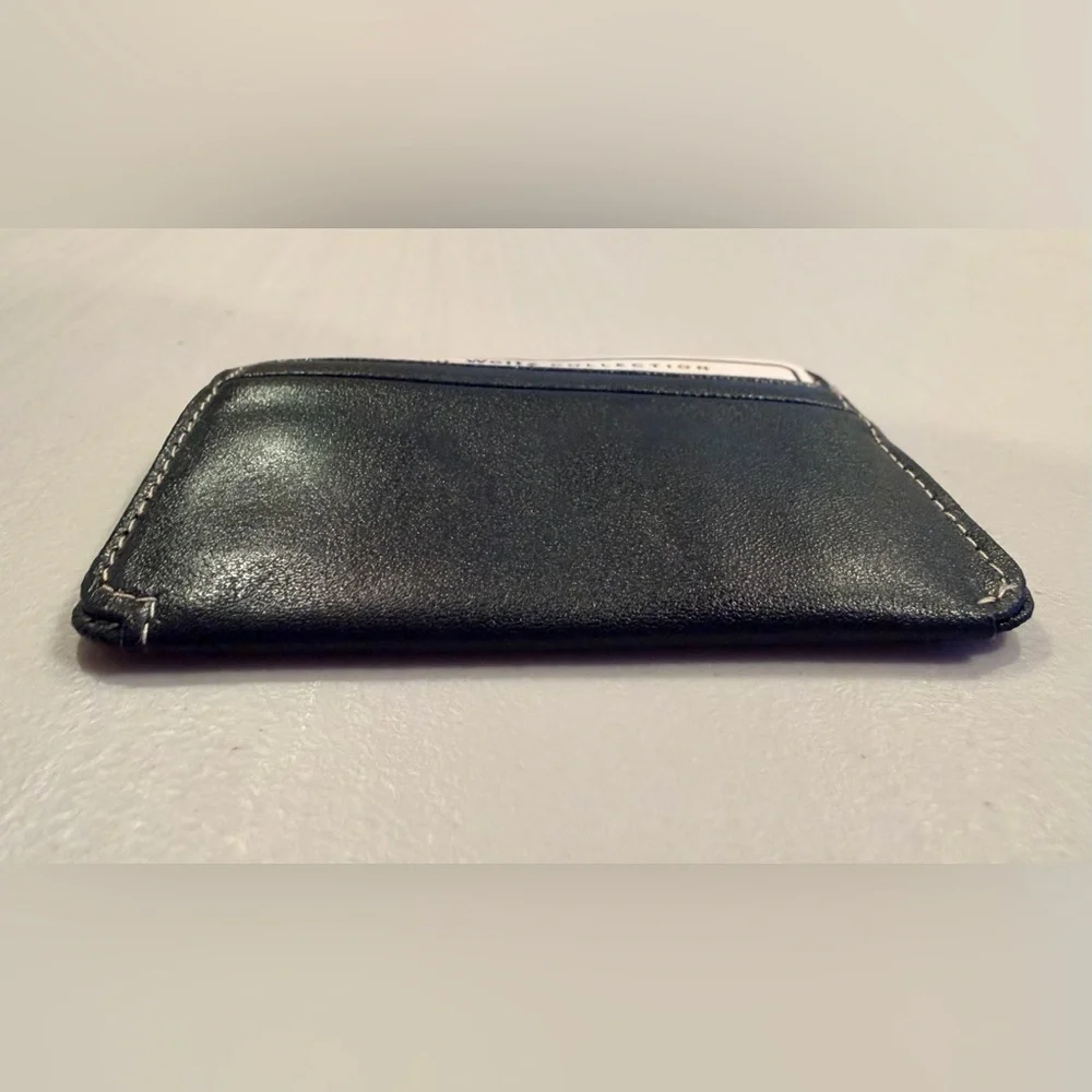 VINTAGE: John Weitz Collection | leather card wallet with ID window